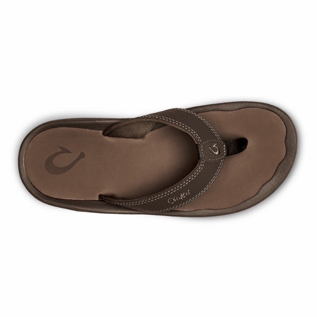 Olukai Men's Ohana Flip Flop - Dark Java / Ray US923-864